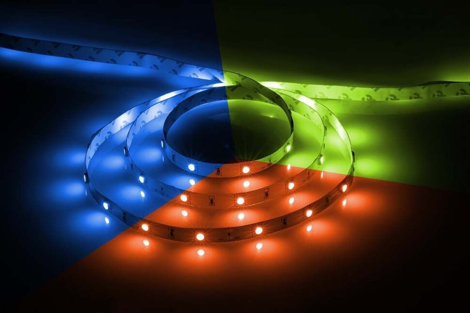 Купить Cветодиодная LED лента Feron LS606, 30SMD(5050)/м 7.2Вт/м  5м IP20 12V RGB в интернет-магазине электрики в Москве Альт-Электро