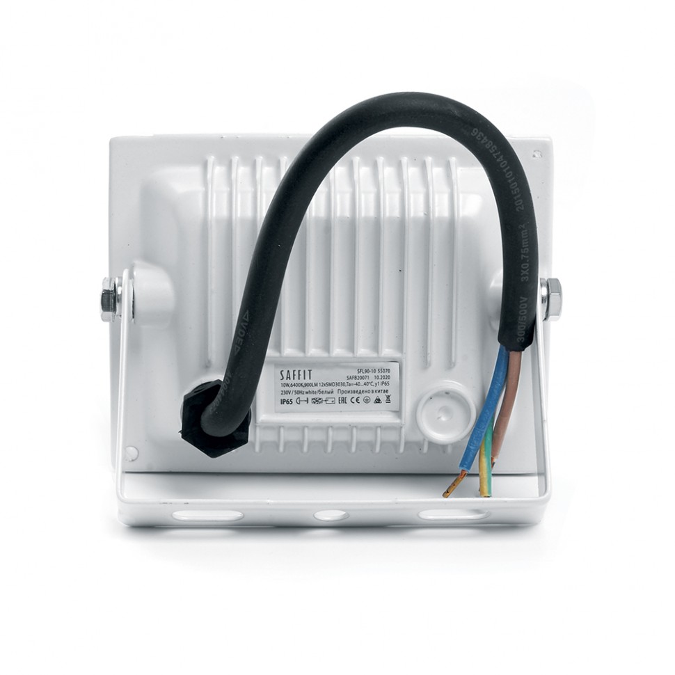 Купить Светодиодный прожектор SAFFIT SFL90-10 IP65 10W 6400K белый в интернет-магазине электрики в Москве Альт-Электро