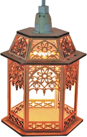 Деревянная световая фигура, 1 лампа накаливая, цвет свечения: теплый белый,  13,5*11,5*19, шнур 1,5 м , IP20, LT093