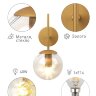 Купить Бра светильник Rivoli Ailano 1017-401 настенный 1 х Е14 40 Вт модерн в интернет-магазине электрики в Москве Альт-Электро