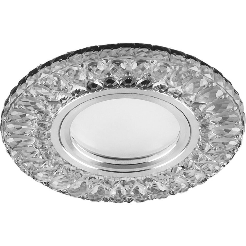 Купить Светильник встраиваемый с белой LED подсветкой Feron CD906 потолочный MR16 G5.3 белый в интернет-магазине электрики в Москве Альт-Электро