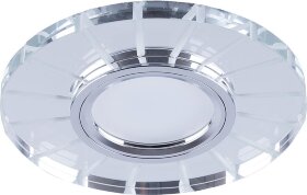 Светильник встраиваемый с LED подсветкой Feron CD982 потолочный MR16 G5.3 прозрачный, хром