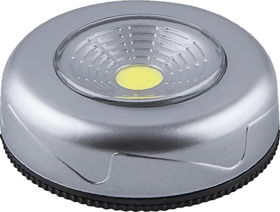 Купить Светодиодный светильник-кнопка Feron FN1205 (3шт в блистере), 2W, серебро в интернет-магазине электрики в Москве Альт-Электро
