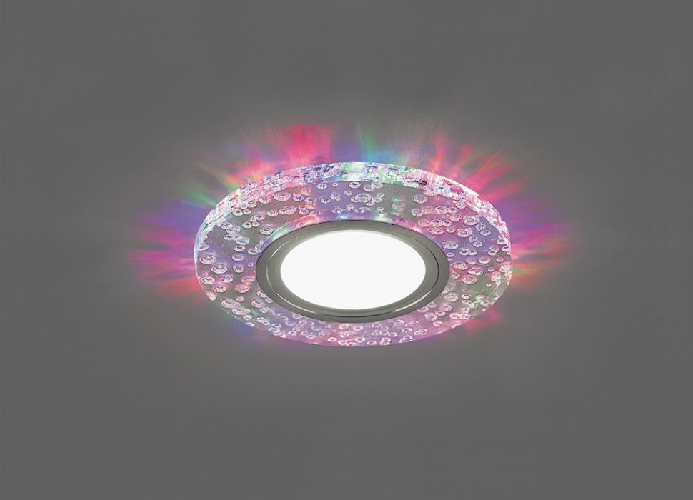 Купить Светильник встраиваемый с белой LED подсветкой Feron CD953 потолочный MR16 G5.3, прозрачный в интернет-магазине электрики в Москве Альт-Электро