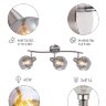 Купить Светильник настенно-потолочный спот Rivoli Nioba 7030-703 3 х E14 40 Вт поворотный в интернет-магазине электрики в Москве Альт-Электро