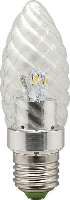 Лампа светодиодная, 6LED(3.5W) 230V E27 6400K хром, LB-77