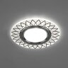 Купить Светильник встраиваемый с LED подсветкой Feron CD992 потолочный MR16 G5.3 матовый белый, хром в интернет-магазине электрики в Москве Альт-Электро