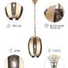 Купить Светильник подвесной (подвес) Rivoli Diverto 4035-201 1 х Е14 40 Вт дизайн в интернет-магазине электрики в Москве Альт-Электро