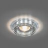 Купить Светильник встраиваемый с белой LED подсветкой Feron 8080-2 потолочный MR16 G5.3 серебристый в интернет-магазине электрики в Москве Альт-Электро