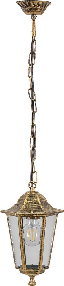Светильник садово-парковый Feron 6105/PL6105 шестигранный на цепочке 60W E27 230V, черное золото