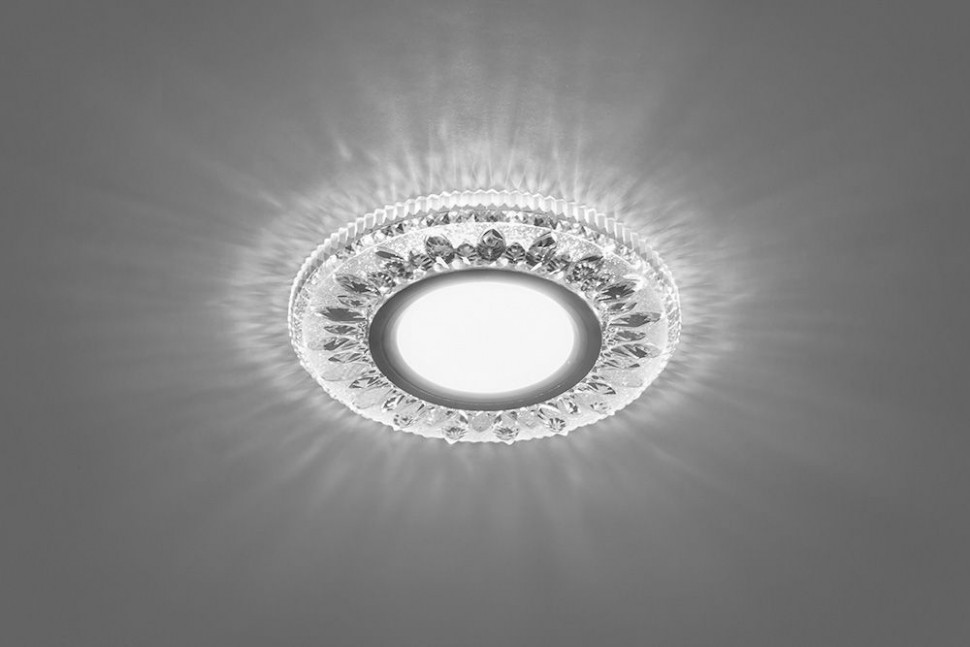 Купить Светильник встраиваемый с белой LED подсветкой Feron CD903 потолочный MR16 G5.3 белый в интернет-магазине электрики в Москве Альт-Электро