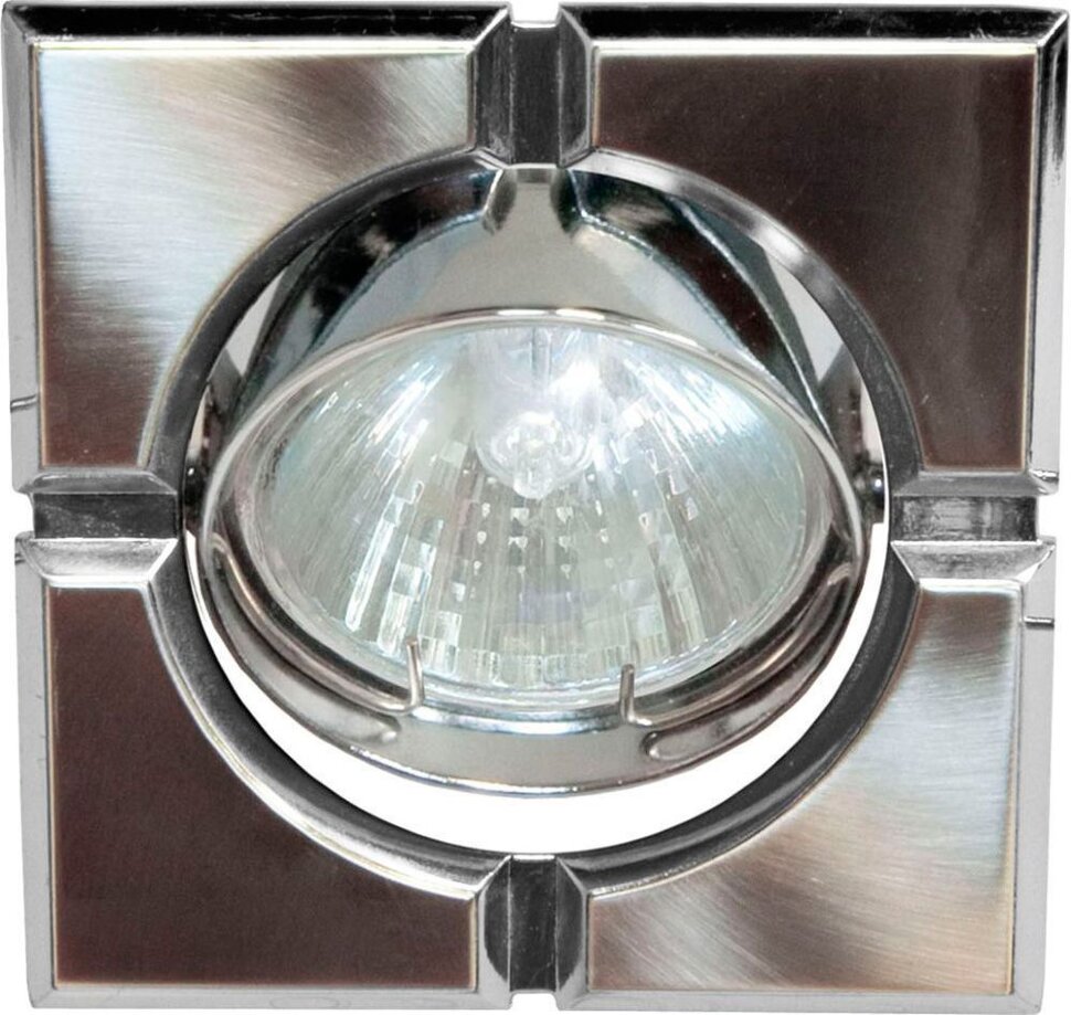 Купить Светильник встраиваемый Feron 098T-MR16-S потолочный MR16 G5.3 титан-хром в интернет-магазине электрики в Москве Альт-Электро