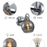 Купить Бра светильник Rivoli Agnesa 4056-401 настенный поворотный 1 х E14 40 Вт в интернет-магазине электрики в Москве Альт-Электро