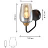 Купить Бра светильник Rivoli Gera 4065-401 настенный 1 хE 27 40 Вт в интернет-магазине электрики в Москве Альт-Электро
