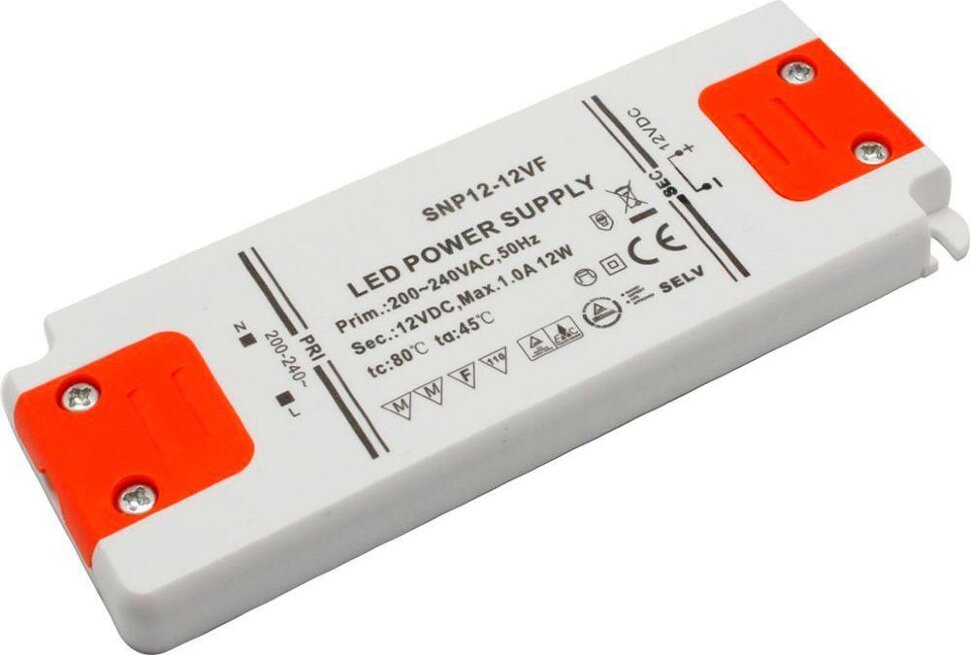 Купить Трансформатор электронный для светодиодной ленты 6W 12V (драйвер), LB050 в интернет-магазине электрики в Москве Альт-Электро