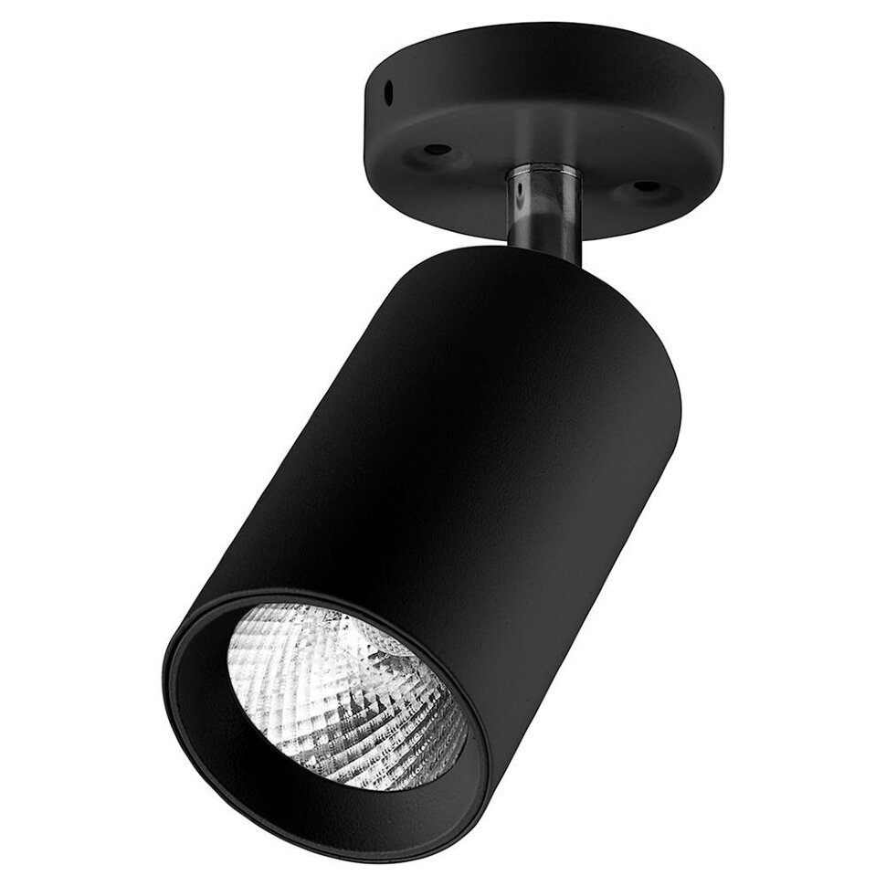 Купить Светодиодный светильник Feron AL519 накладной 18W 4000K черный наклонный в интернет-магазине электрики в Москве Альт-Электро