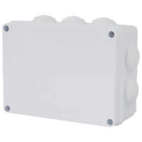 Коробка разветвительная STEKKER EBX30-03-65, 150*110*70 мм, 10 мембранных вводов, IP65, светло-серая