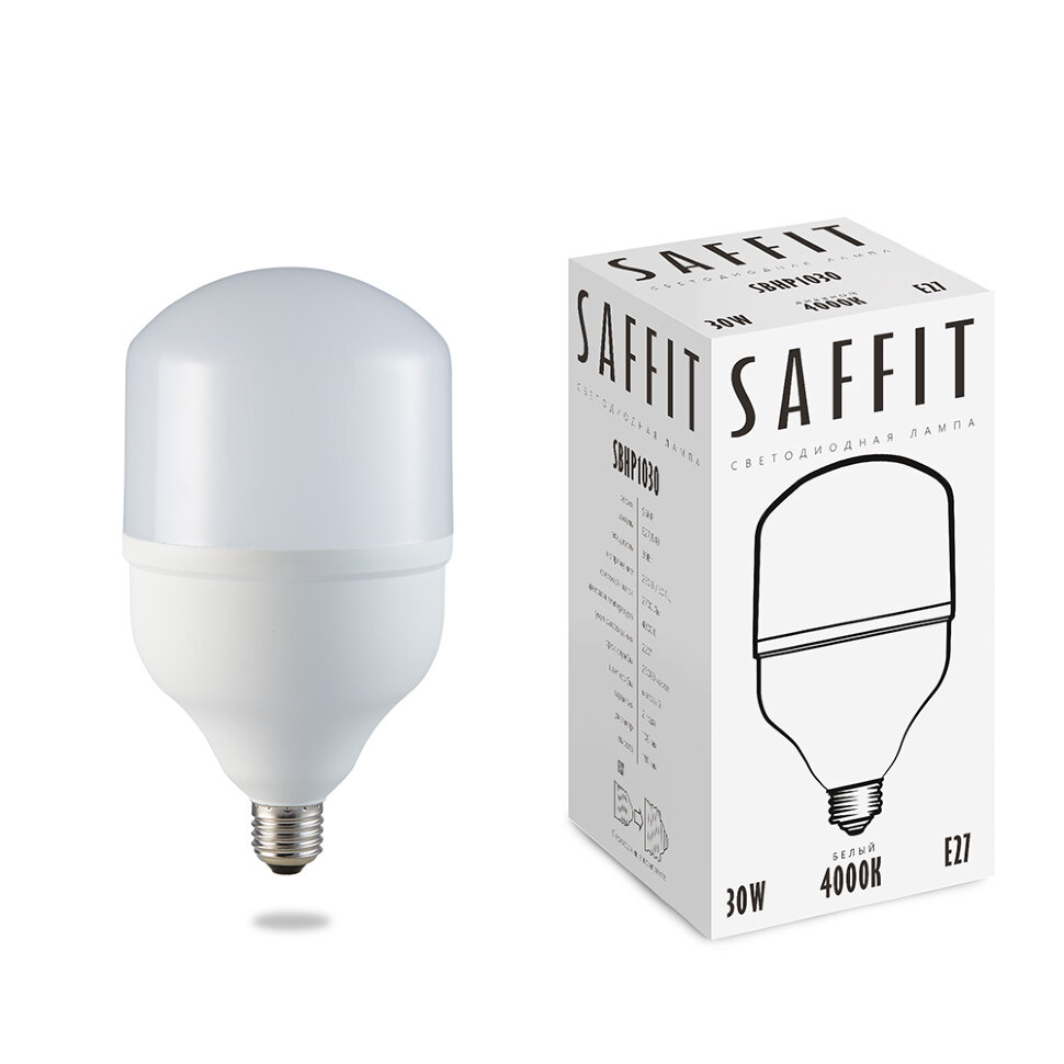 Купить Лампа светодиодная SAFFIT SBHP1030 E27 30W 4000K в интернет-магазине электрики в Москве Альт-Электро