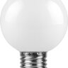 Купить Лампа светодиодная Feron LB-371 Шар E27 3W 6400K матовый в интернет-магазине электрики в Москве Альт-Электро