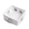 Купить Коробка разветвительная STEKKER EBX30-01-54-55 85*85*40 мм, 7 вводов, IP40, белая в интернет-магазине электрики в Москве Альт-Электро