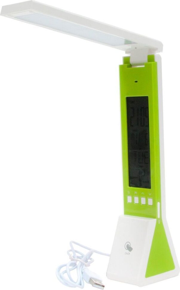 Купить Настольный светодиодный светильник Feron DE1711 2W, зеленый в интернет-магазине электрики в Москве Альт-Электро