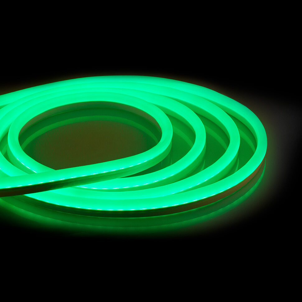 Купить Cветодиодная LED лента Feron LS721 неоновая, 144SMD(2835)/м 12Вт/м  50м IP67 220V зеленый в интернет-магазине электрики в Москве Альт-Электро