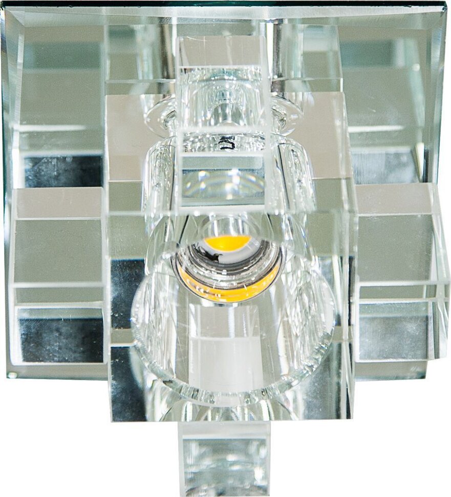 Купить Светильник встраиваемый светодиодный Feron 1525 потолочный 10W 3000K прозрачный в интернет-магазине электрики в Москве Альт-Электро