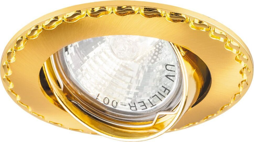 Купить Светильник встраиваемый Feron 125T-MR16 потолочный MR16 G5.3 матовое золото-золото в интернет-магазине электрики в Москве Альт-Электро