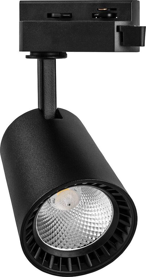 Купить Светодиодный светильник Feron AL100 трековый на шинопровод 12W 6400K 35 градусов черный в интернет-магазине электрики в Москве Альт-Электро