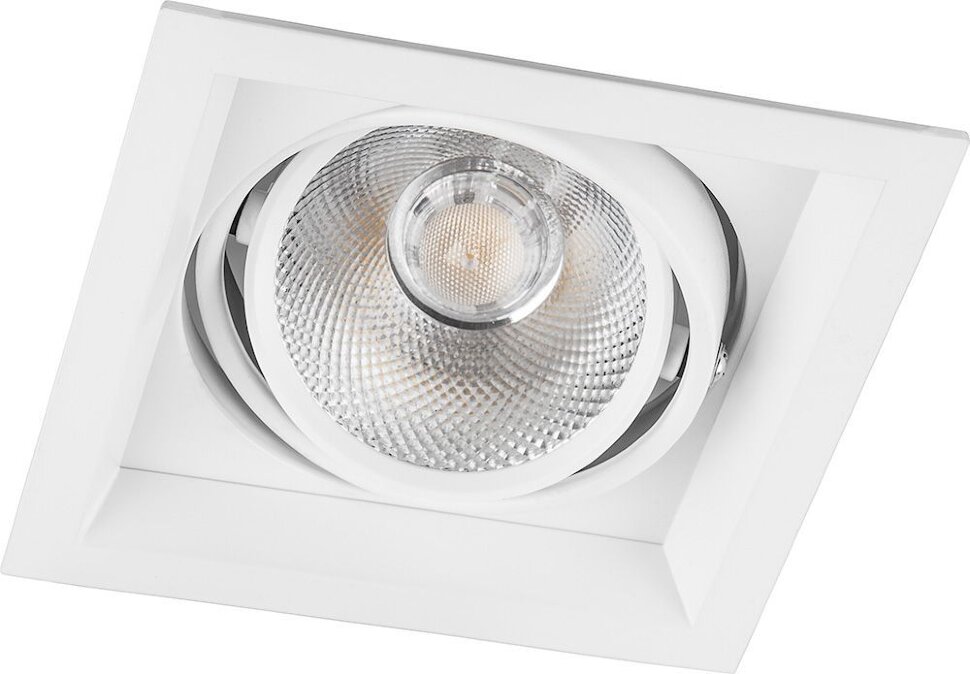 Купить Светодиодный светильник Feron AL201 карданный 1x20W 4000K 35 градусов ,белый в интернет-магазине электрики в Москве Альт-Электро