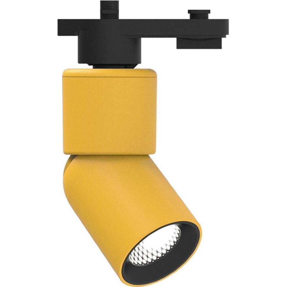 Купить Светодиодный светильник Feron AL114 трековый однофазный на шинопровод 10W 4000K 35 градусов желтый в интернет-магазине электрики в Москве Альт-Электро