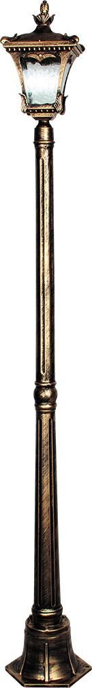 Светильник садово-парковый Feron 4003S столб четырехгранный 60W E27 230V, черное золото