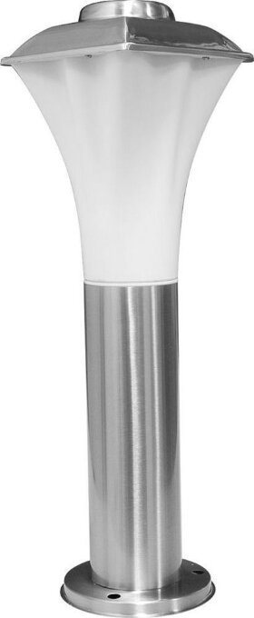 Светильник садово-парковый Feron DH0524, Техно столб, 18W E27 230V, серебро