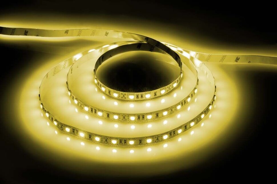 Купить Cветодиодная LED лента Feron LS606, 60SMD(5050)/м 14.4Вт/м  5м IP20 12V желтый в интернет-магазине электрики в Москве Альт-Электро