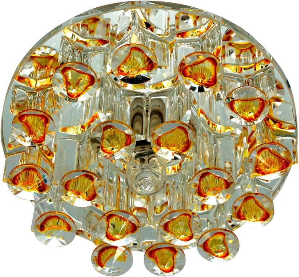 Купить Светильник встраиваемый Feron 1550 потолочный JCD9 G9 желтый-прозрачный в интернет-магазине электрики в Москве Альт-Электро