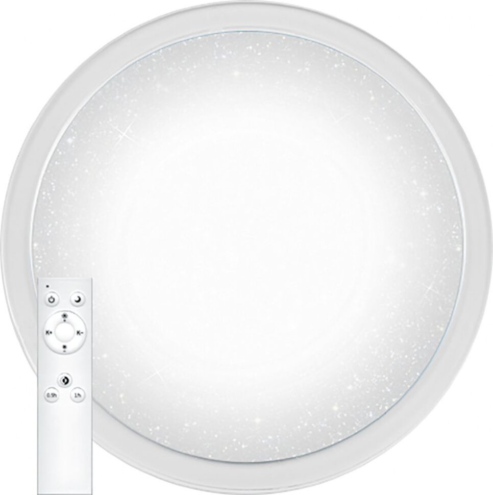 Купить Светодиодный управляемый светильник накладной Feron AL5000 STARLIGHT тарелка 70W 3000К-6500K белый с кантом в интернет-магазине электрики в Москве Альт-Электро