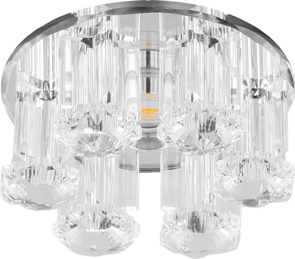 Купить Светильник встраиваемый светодиодный Feron 1526 потолочный 10W 3000K прозрачный в интернет-магазине электрики в Москве Альт-Электро