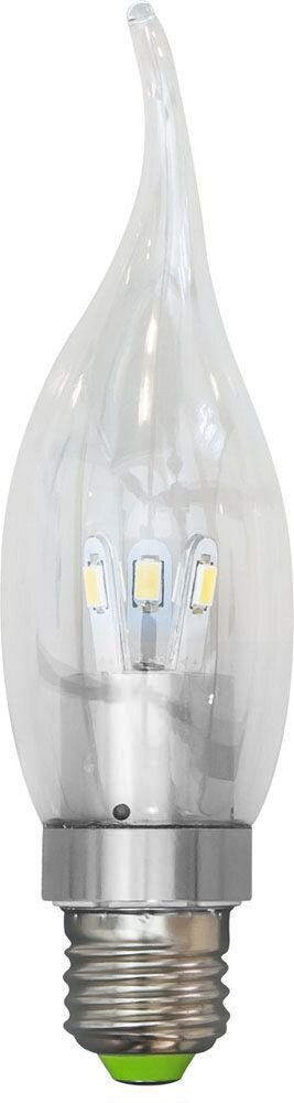 Лампа светодиодная, 6LED(3.5W) 230V E27 6400K хром, LB-71