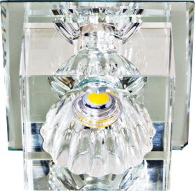 Светильник встраиваемый светодиодный Feron JD55 потолочный 10W 3000K прозрачный