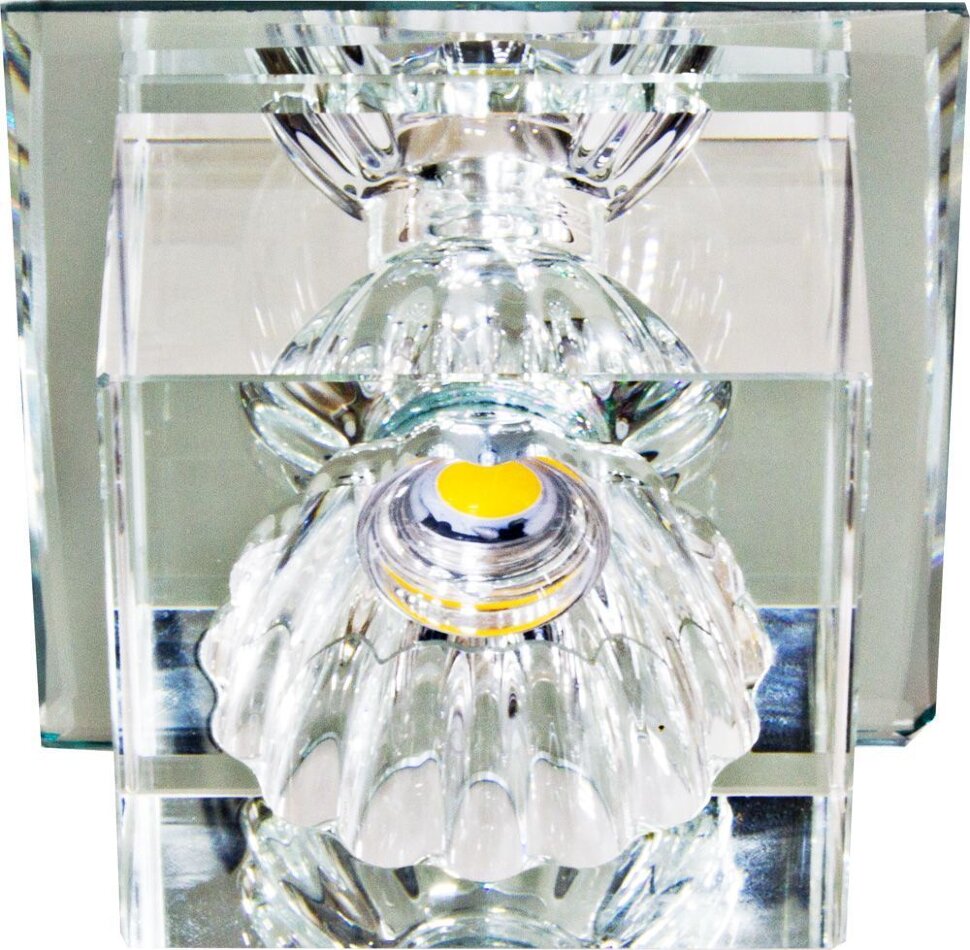 Купить Светильник встраиваемый светодиодный Feron JD55 потолочный 10W 3000K прозрачный в интернет-магазине электрики в Москве Альт-Электро