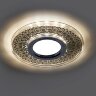 Купить Светильник встраиваемый с LED подсветкой Feron CD981 потолочный MR16 G5.3, прозрачный, серебро в интернет-магазине электрики в Москве Альт-Электро
