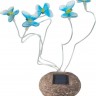 Светильник садово-парковый на солнечной батарее, 5 белых LED, синий, CD712B