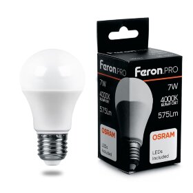 Лампа светодиодная Feron.PRO LB-1007 Шар E27 7W 4000K