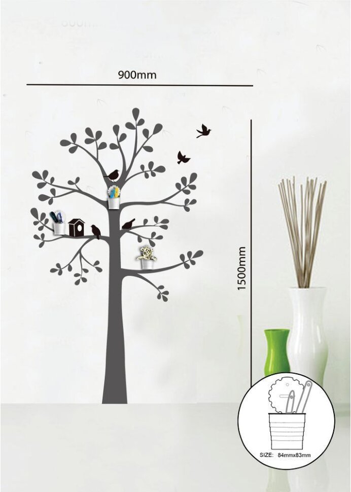 Купить Декоративная наклейка на стену Feron NL91 со стаканами в интернет-магазине электрики в Москве Альт-Электро