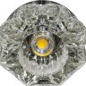 Купить Светильник встраиваемый светодиодный Feron JD90 потолочный 10W 3000K прозрачный хром в интернет-магазине электрики в Москве Альт-Электро