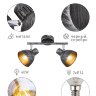 Купить Светильник настенно-потолочный спот Rivoli Eho 7031-702 2 х E14 40 Вт поворотный в интернет-магазине электрики в Москве Альт-Электро