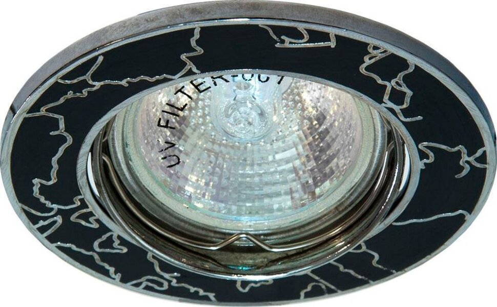 Купить Светильник встраиваемый Feron 2001DL потолочный MR16 G5.3 черный в интернет-магазине электрики в Москве Альт-Электро