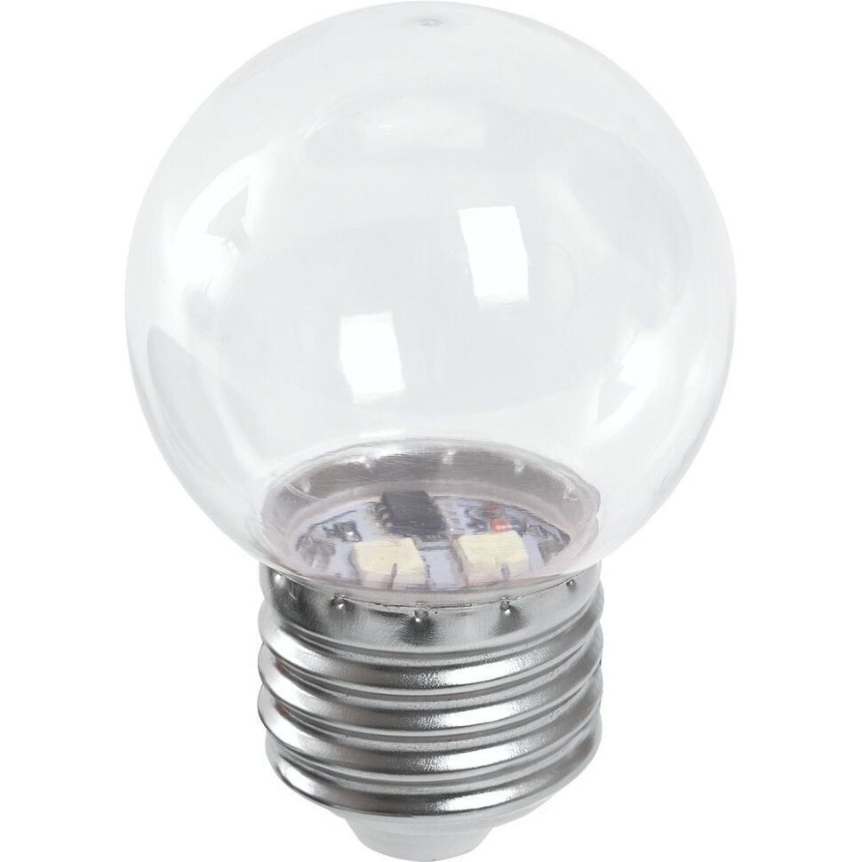 Купить Лампа светодиодная Feron LB-37 Шарик E27 1W 6400K прозрачный в интернет-магазине электрики в Москве Альт-Электро