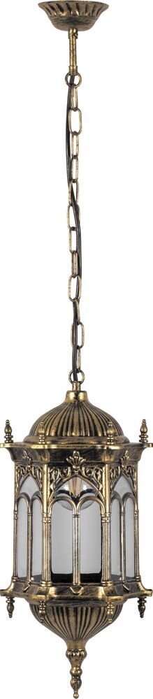Светильник садово-парковый Feron PL116 шестигранный на цепочке 60W 230V E27 черное золото