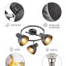 Купить Светильник настенно-потолочный спот Rivoli Eho 7031-733 3 х E14 40 Вт поворотный в интернет-магазине электрики в Москве Альт-Электро